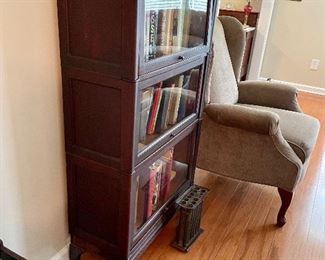 Side view of lawyer bookcase