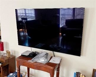 TV large probably 60" 