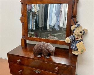 Shaving mirror 19th century 