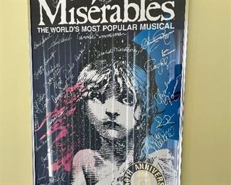 Loads of authentic Broadway show cardboard posters signed 