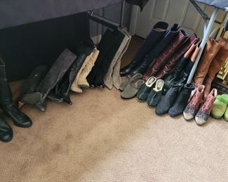 Lots of Boots and Shoes sizes 7-8.