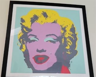Framed Andy Warhol Marilyn. 11.23