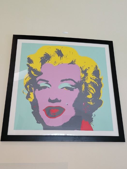 Framed Andy Warhol Marilyn. 11.23