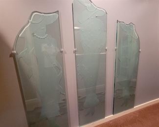 Etched Glass Panels.