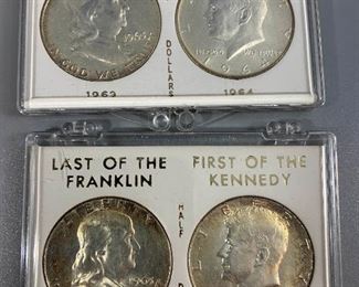 004 Last of Franklin Nineteen Sixty Three First of Kennedy Nineteen Sixty Four Set of Two