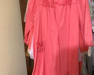 another lighter coral colored night gown and robe