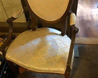 single side chair - federal shaped back