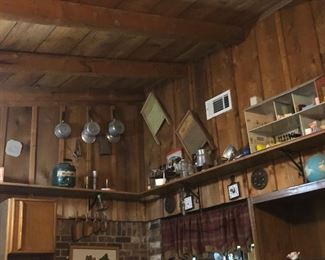 many primitives and vintage wares