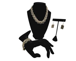 Vintage Silver Tone Jewelry Not Tested Authenticity Unknown