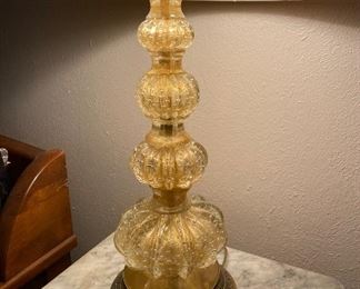 Venetian Murano glass lamp 