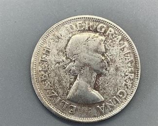 Silver Canadian 50c Coin, 11.7gtw