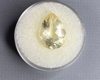 Pear shaped Citrine, 9x14mm, 5.65ctw