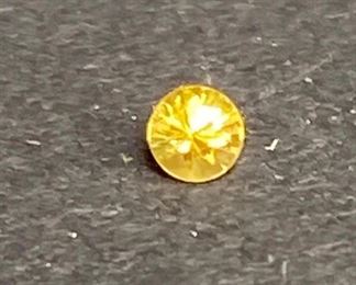 Yellow round cut Sapphire, 2.5mm