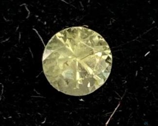 Green Round cut Sapphire, 3mm
