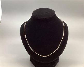 Necklace is Sterling Silver, 16" , 4.4gtw