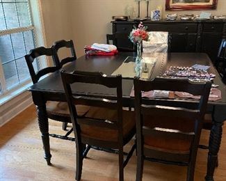 Awesome table and 8 large sturdy chairs