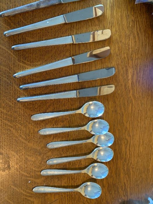 Beard Suisse silverplate flatware. 