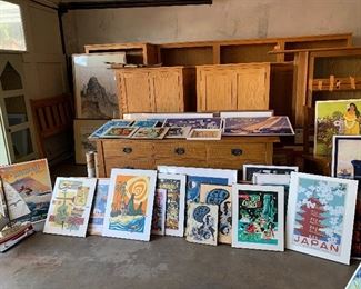 Colorplak prints by Derek. Tiki themed, mid-century, travel, etc. Super cute and ready to hang!