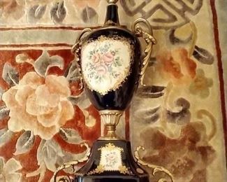 Metal mounted Fine Porcelain Unr form Art,