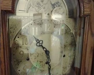 Pearl brand, Clock Face the Grandfather Clock.  Pendulum and Weights must be removed Prior to Moving the clock.