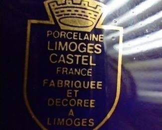 Porcelaine Limoges Castel gold stamp.