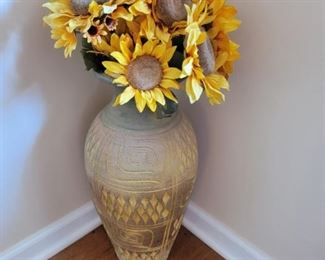 Beautiful Vase with Sunflowers