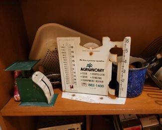 Vintage Scales and Thermometer