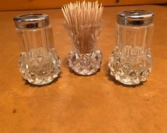Clear Glass/Crystal Toothpick Holders