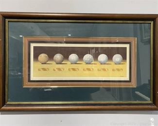 B Horton Limited Edition Print Golfs Holey Rollers