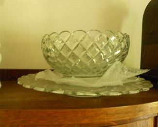 5 gallon punch bowl w/underplate, the only piece in the sale that is not 50% off, price is $125.00