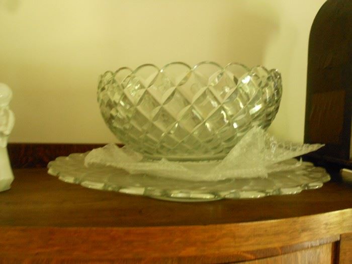 5 gallon punch bowl w/underplate, the only piece in the sale that is not 50% off, price is $125.00