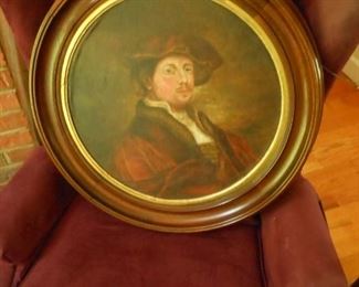 Baron George Von Bayless, oil painting, a relative of Pat Witt's
