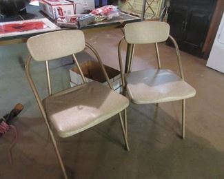vintage folding chairs
