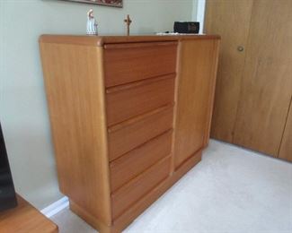 Teak side by side dresser