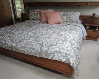 Teak king bed
