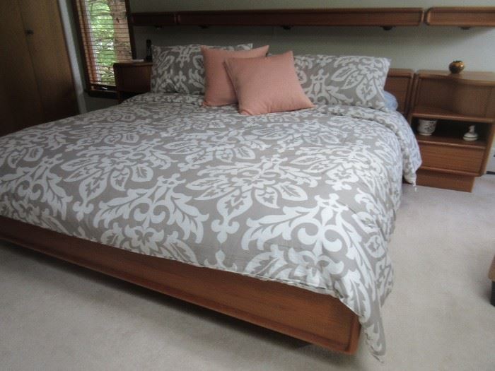 Teak king bed