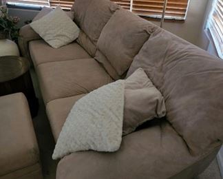 Couch with Ottoman