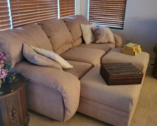 Couch with Ottoman