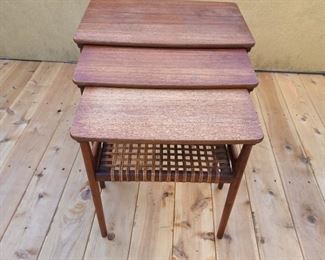 Nesting tables...largest is 21" high x 22" wide x 14" deep