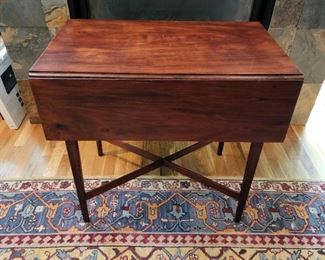 28" high x 30" wide x 18" deep; 2 - 9" drop sides