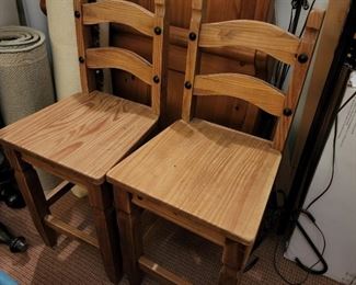 40" high x 17" wide x 17" deep; counter height 24"