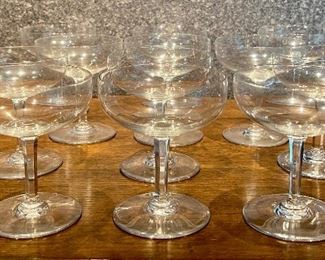 Item 108:  (12) Baccarat Coupe Glasses - 4.25":  $425