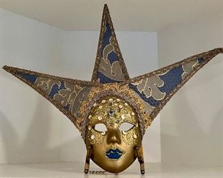 Item 212:  Venetian Mask - 15.25" x 12":  $38