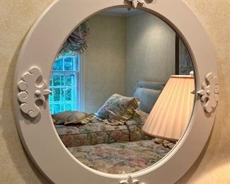 Item 221:  Decorative Mirror (white) - 30":  $145