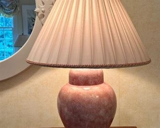 Item 220:  Spackled Ceramic Lamp - 25":  $95