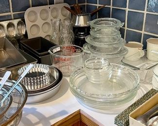Kitchenware galore!  All priced at the sale.