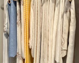 We have a selection of linens fresh from the dry cleaners!  All priced at the sale.