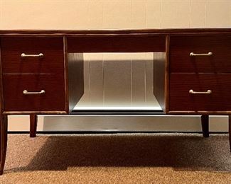 Item 280:  Vintage McGuire Desk - 48"l x 24"w x 28.5"h: $2450