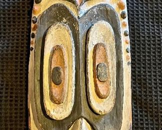 Item 284:  Carved Mask (Papau, New Guinea) - 10" x 24": $75