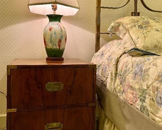 Item 300:  Baker Furniture Champaign Nightstand - 21.25"l x 19"w x 22"h: $445